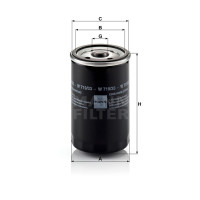 Фильтр масляный MANN-FILTER W 719/33